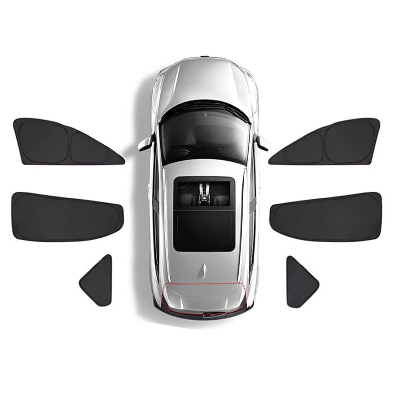 Sonnenschutz Auto für Lexus NX 2022-2024, Auto Seitenfenster Sonnenschutz UV Schutz Verdunkelung Sichtschutz Vorhang Hitzeschutz für Seitenscheibe,E/6 Side Windows von YUEDAM