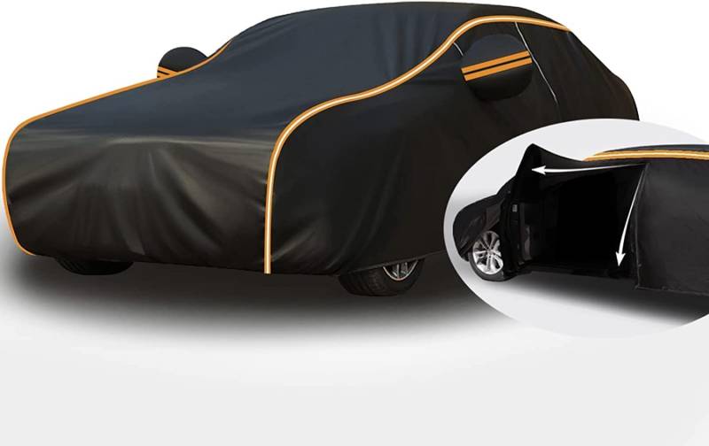 Autogarage Abdeckung Hagelschutz für VW ID.4/ID 5 2020-2023,Autoabdeckung Outdoor,Auto Abdeckplane Wasserdicht Atmungsaktiv UV Schutz Staubdicht Winddichte Allwetterschutz (Color : C, Size : Single von YUEDFLP
