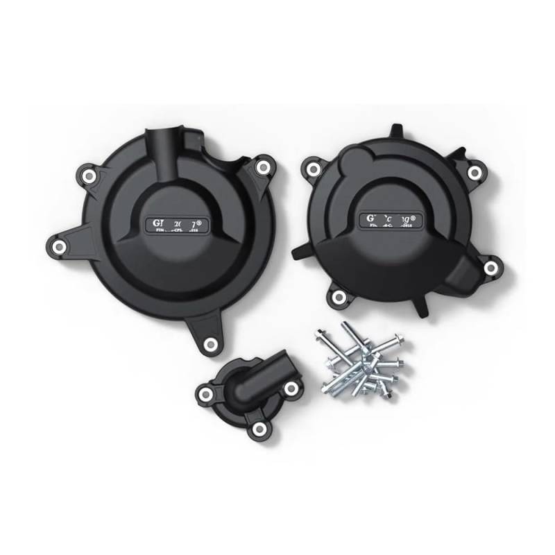 Motorrad Motorstatorabdeckung Für Ninja 400 Motorrad Motor Schutz Abdeckung Set Fall Für Für Ninja 400 2018-2023 Für Ninja 500 2024 von YUEDONGLAN