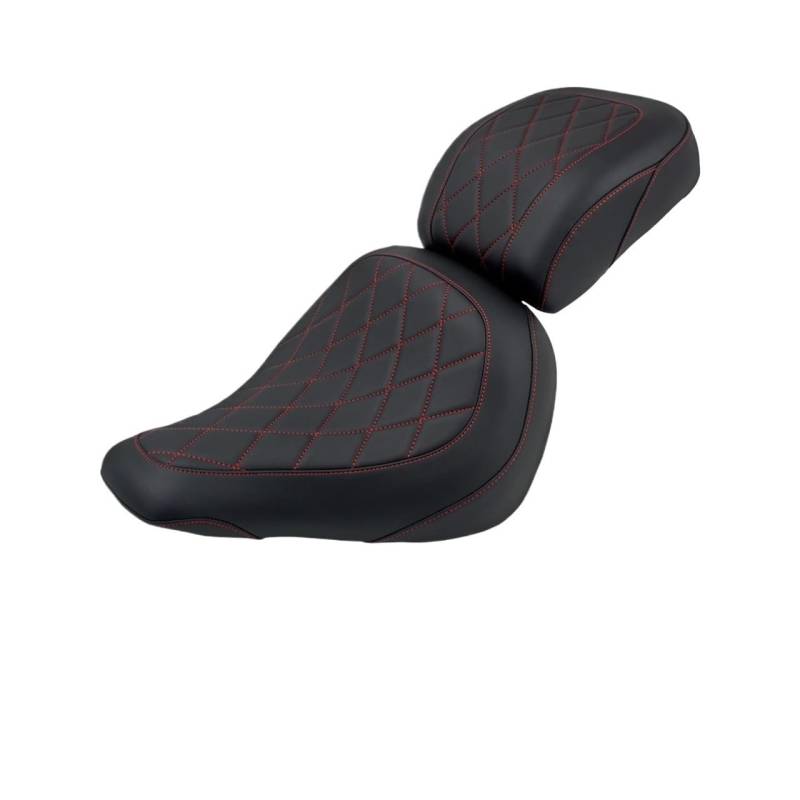 Motorrad-Rücksitzbezug 2-Up Sitz Motorrad Fahrer Passagier Vorne Hinten Kissen Sitz Für Für Softail Für Fat Boy FLFB FLFBS 2018-Up Breakout FXBR 23-Up von YUEDONGLAN