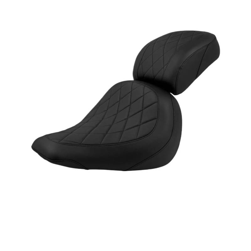Motorrad-Rücksitzbezug 2-Up Sitz Motorrad Fahrer Passagier Vorne Hinten Kissen Sitz Für Für Softail Für Fat Boy FLFB FLFBS 2018-Up Breakout FXBR 23-Up von YUEDONGLAN