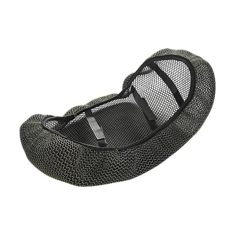 Motorrad-Rücksitzbezug Cooler, Atmungsaktiver Motorrad-Sitzbezug, Universeller Motorcross-Scooter, 3D-Mesh-Gewebe, Anti-Rutsch-Pads, Moto-Zubehör von YUEDONGLAN