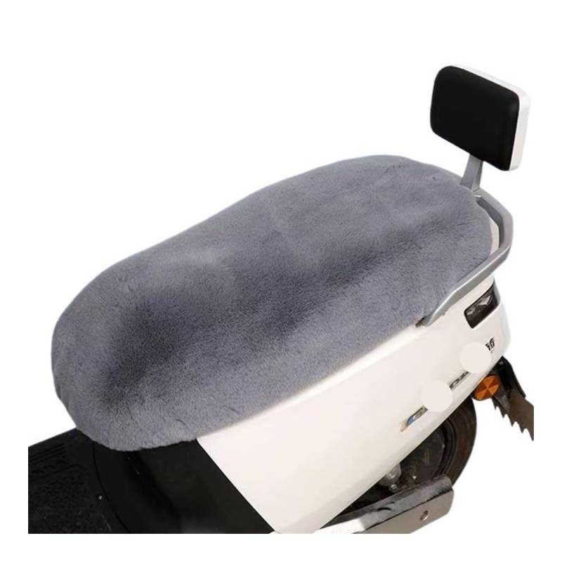 Motorrad-Rücksitzbezug S/M/L/XL Motorradsitz Staubschutzbezug Warmer Weicher Plüsch Sitzpolster Kissenbezug Winter Roller Fahrzeug Sitzbezug von YUEDONGLAN