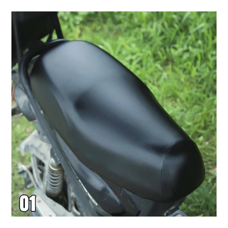 Motorrad-Rücksitzbezug Universal Motorrad Zubehör Pu Leder Sonnenschutz Motorrad Roller Sitzkissenbezug Verdickt Schützen Pad von YUEDONGLAN