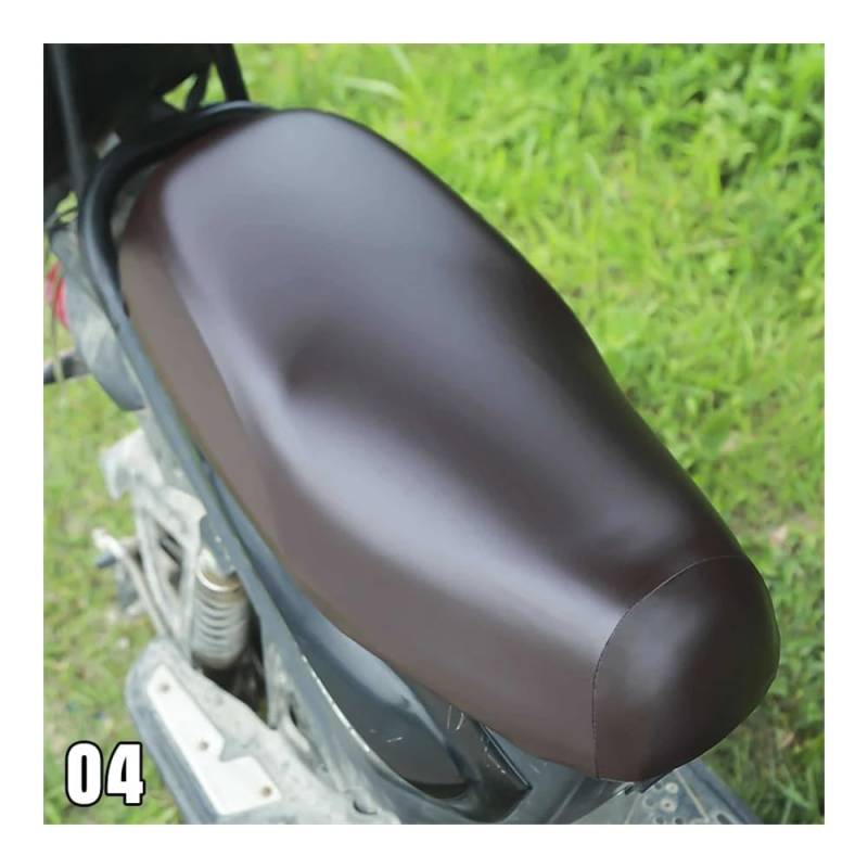 Motorrad-Rücksitzbezug Universal Motorrad Zubehör Pu Leder Sonnenschutz Motorrad Roller Sitzkissenbezug Verdickt Schützen Pad von YUEDONGLAN