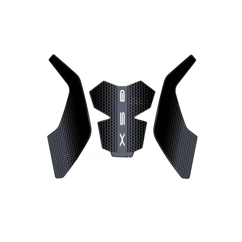 Motorrad Tankschutz Aufkleber Motorrad 3D Harz Aufkleber Gas Kraftstoff Tank Gummi Aufkleber Schutz Knie Tank Pad Aufkleber Für GSX-8S GSX 8S 2023 von YUEDONGLAN