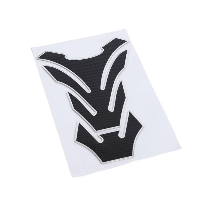 Motorrad Tankschutz Aufkleber Motorrad Fisch Knochen Aufkleber Mode Stilvolle Schutz Aufkleber Gas Kraftstoff Tank Schutz Pad Abdeckung Tankpad Aufkleber Carbon Faser Pad von YUEDONGLAN