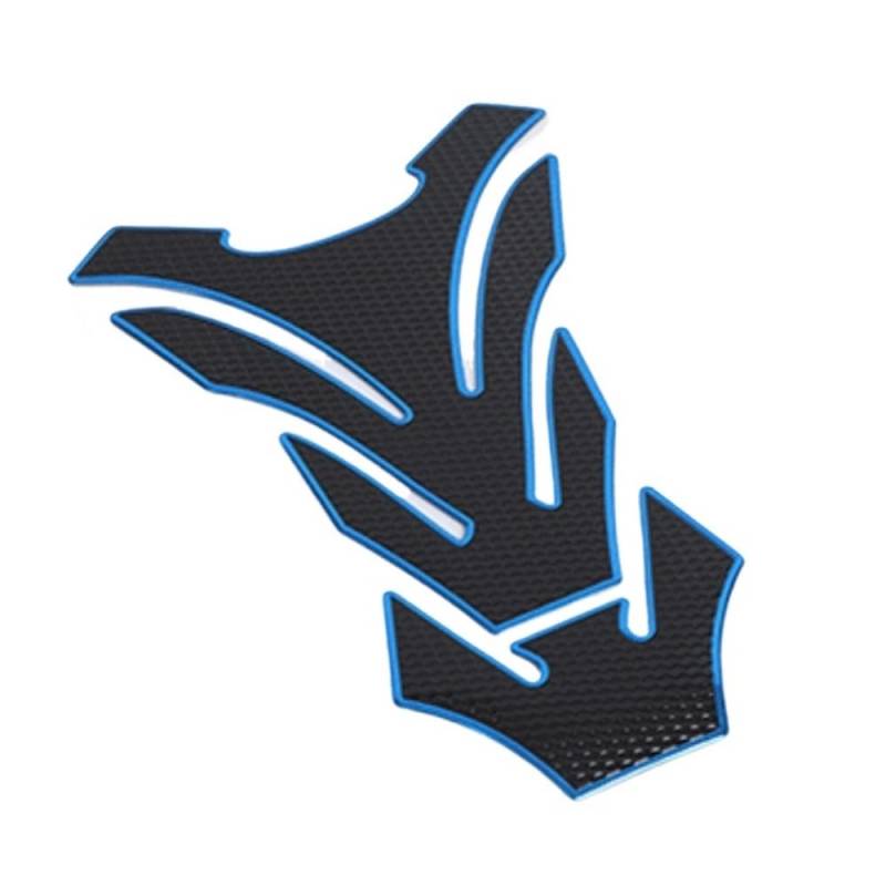 Motorrad Tankschutz Aufkleber Motorrad Fisch Knochen Aufkleber Mode Stilvolle Schutz Aufkleber Gas Kraftstoff Tank Schutz Pad Abdeckung Tankpad Aufkleber Carbon Faser Pad von YUEDONGLAN