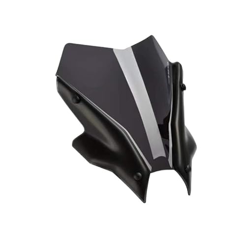Motorräder Windschutzscheibe Motorrad Sport Windschutzscheibe Visier Schwarz Windschutzscheibe Viser Passend Für MT-09 2021 2022 2023 MT09 21-23 FZ09 FZ-09 von YUEDONGLAN
