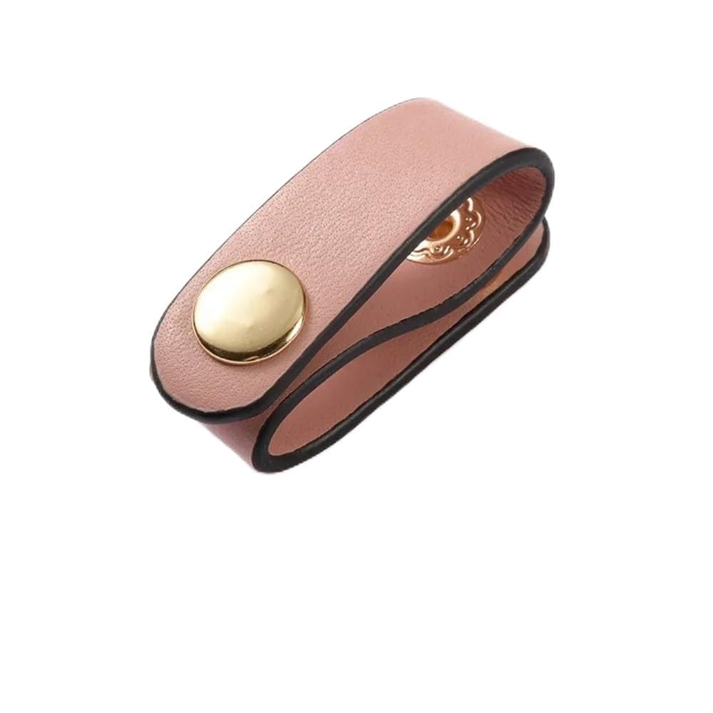 Weiblicher Vintage-Gürtel, Frauenmieder, verstellb Genuine Leather Handbag Strap Fixed Buckle Rope Organizer Belt Accessory - Tan Color(D-12 pink) von YUEKOPOU