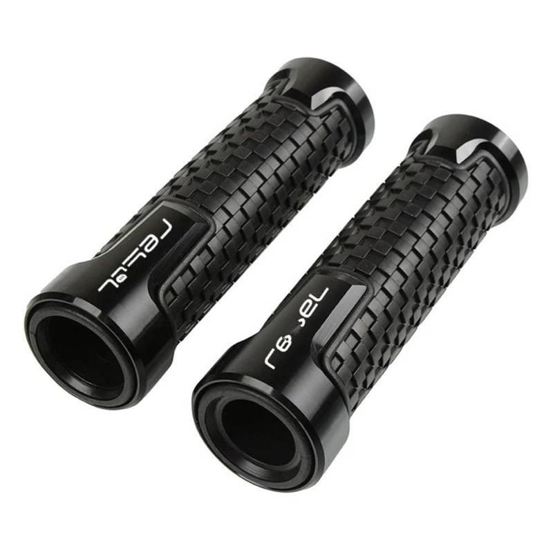 Lenkergriffe 22MM 7/8" Für H&ONDA Rebel 300 Rebel 500 CMX 2017 2018 2019 Motorrad rutschfeste Lenker Gasgriff CNC Hand Bar Griffe(Black) von YUEVABDE