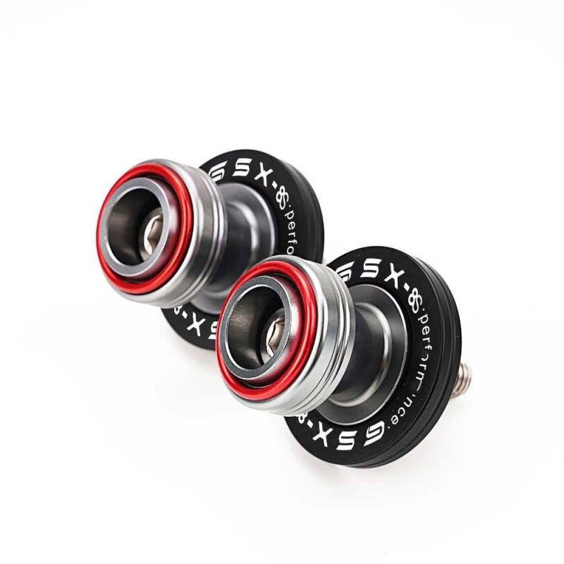 Ständeraufnahme Bobbins Für SU&ZU&KI GSX-8S GSX8S GSX 8S 2023 2024 8MM Stand Schrauben Motorrad CNC Aluminium Schwinge Slider Spulen Zubehör(Red) von YUEVABDE