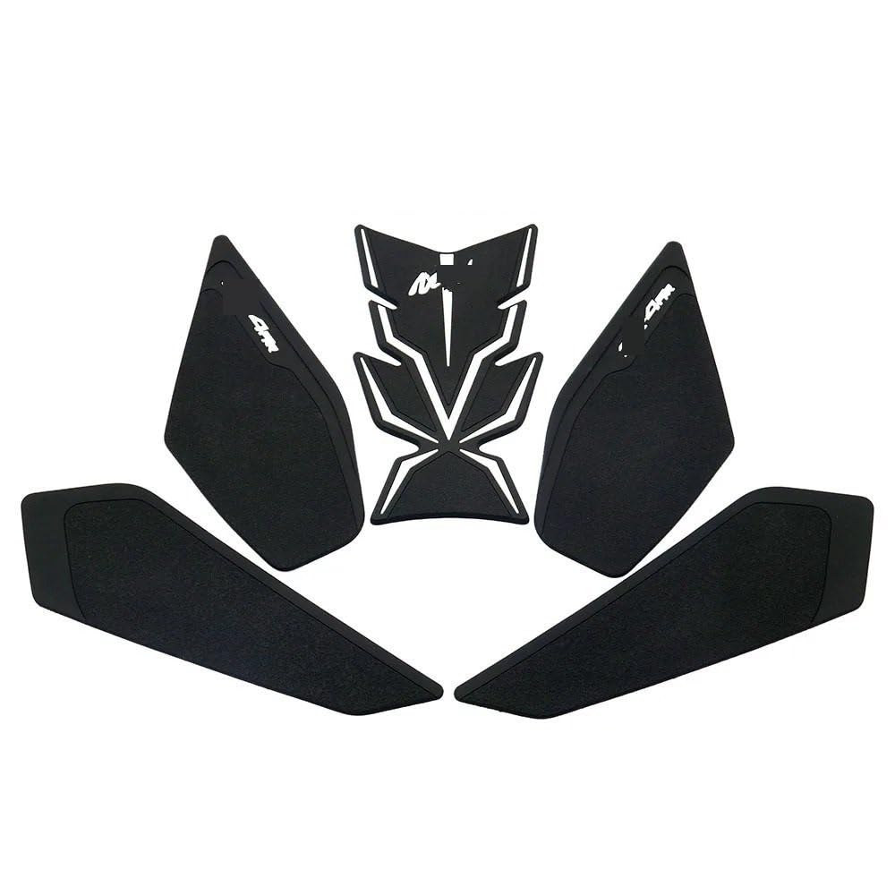 YUEVABDE Motorrad Tank Traction Pads Für KA&was&AKI Ninja ZX4RR ZX 4RR ZX-4RR 2023- Motorrad Kraftstoff Tank Schutz Aufkleber Wasserdicht Pad Gummi Aufkleber(White) von YUEVABDE
