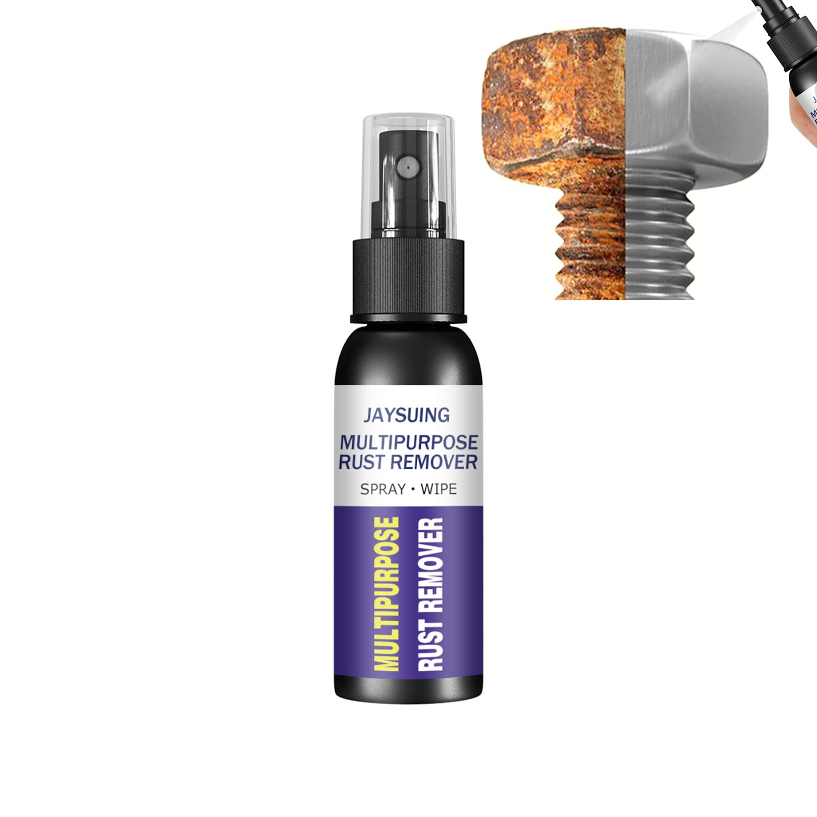 Rostentferner-Spray, Mehrzweck-Rostentferner, Rosthemmer, Entrosting-Spray, Rost-Instant-Entferner-Spray, Anti-Rost-Inhibitor, Entrosting-Spray, Autowartung, Reinigung, Rostlöser, 50 ml, 1 Stück Rostentferner-Spray, Mehrzweck-Rostentferner, Rosthemmer, Entrosting-Spray, Rost-Instant-Entferner-Spray, Anti-Rost-Inhibitor, Entrosting-Spray, Autowartung, Reinigung, Rostlöser, 50 ml, 1 Stück von YUEYINGMG
