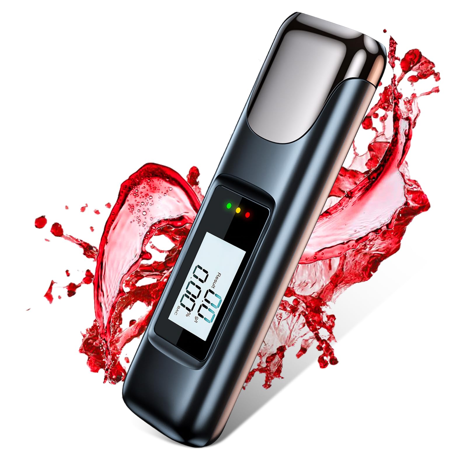 YUFFQOPC Alkoholtester, Alkoholtester Polizeigenau, LCD-Anzeige Aufladbar Promillemessgerät, Tragbarer Atemalkoholtester Mouthpieces unnötig für Persönlichen und Professionellen YUFFQOPC Alkoholtester, Alkoholtester Polizeigenau, LCD-Anzeige Aufladbar Promillemessgerät, Tragbarer Atemalkoholtester Mouthpieces unnötig für Persönlichen und Professionellen von YUFFQOPC