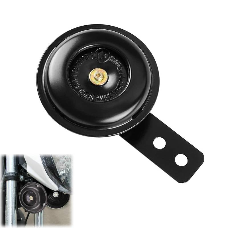 Signalhorn Hupe 12V Laut, Universal Horn für Roller, Motorrad, Dreirad, Auto, E-Scooter - Extrem Laut 105db Wasserdicht von YUGUOLAN