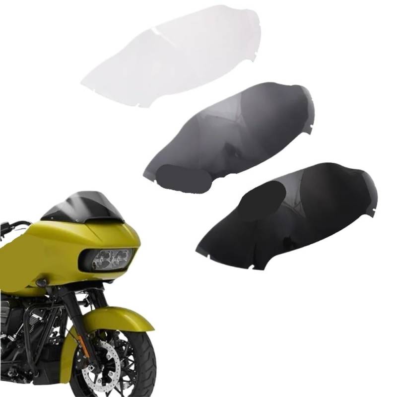 YUIBFWQ Motorrad Windabweiser 8 "Wind Splitter Windschutzscheibe Windschutz Frontglas für Touring Road Glide 2015-2020 2019 2018 2017 von YUIBFWQ