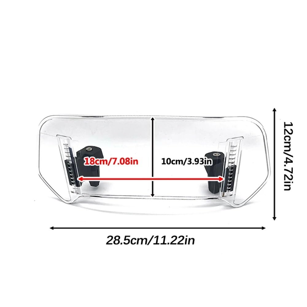 YUIBFWQ Motorrad Windabweiser Für FZ6/FZ6 600 FZ1 FZ1000 FZ8 FZ1 Motorrad Universal Windschutzscheibe Verlängerung Einstellbare Spoiler Deflektor Windschutzscheibe YUIBFWQ Motorrad Windabweiser Für FZ6/FZ6 600 FZ1 FZ1000 FZ8 FZ1 Motorrad Universal Windschutzscheibe Verlängerung Einstellbare Spoiler Deflektor Windschutzscheibe von YUIBFWQ