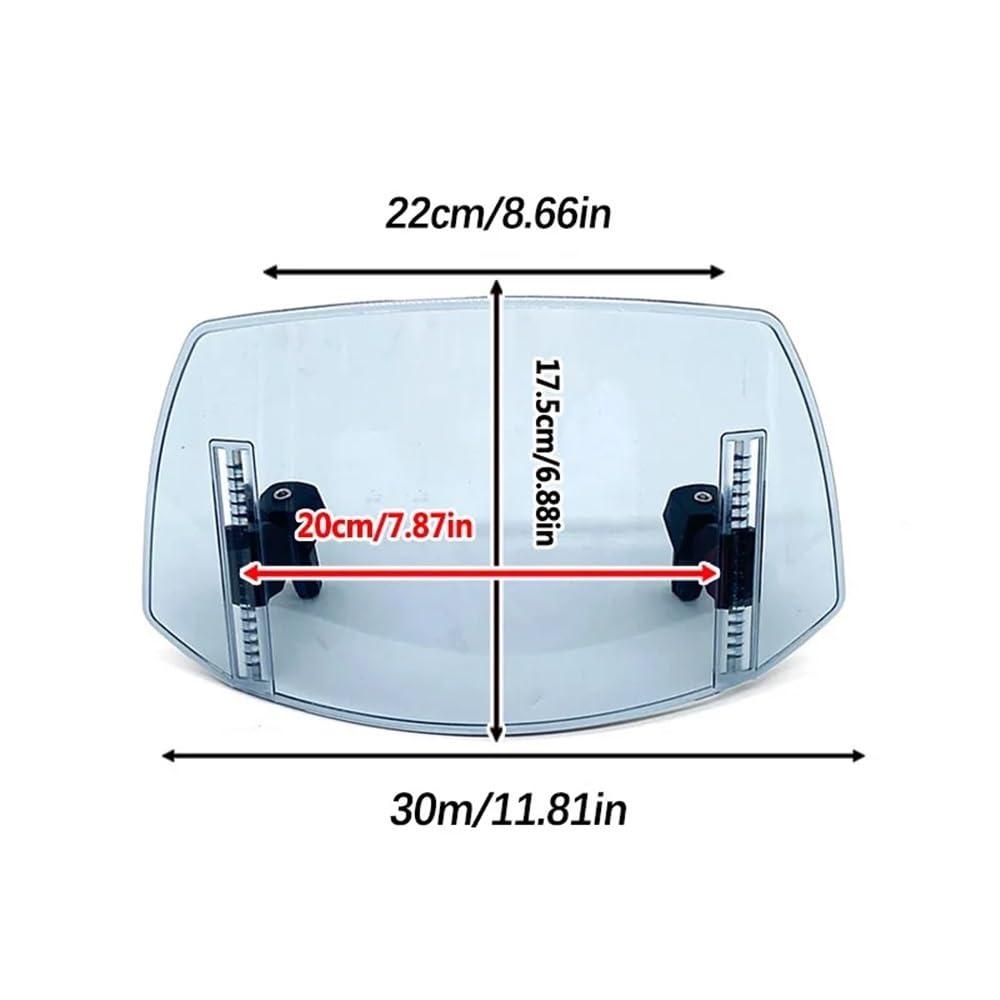 YUIBFWQ Motorrad Windabweiser Für FZ6/FZ6 600 FZ1 FZ1000 FZ8 FZ1 Motorrad Universal Windschutzscheibe Verlängerung Einstellbare Spoiler Deflektor Windschutzscheibe YUIBFWQ Motorrad Windabweiser Für FZ6/FZ6 600 FZ1 FZ1000 FZ8 FZ1 Motorrad Universal Windschutzscheibe Verlängerung Einstellbare Spoiler Deflektor Windschutzscheibe von YUIBFWQ