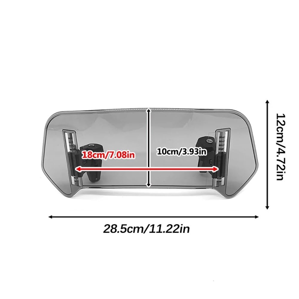 YUIBFWQ Motorrad Windabweiser Für FZ6/FZ6 600 FZ1 FZ1000 FZ8 FZ1 Motorrad Universal Windschutzscheibe Verlängerung Einstellbare Spoiler Deflektor Windschutzscheibe YUIBFWQ Motorrad Windabweiser Für FZ6/FZ6 600 FZ1 FZ1000 FZ8 FZ1 Motorrad Universal Windschutzscheibe Verlängerung Einstellbare Spoiler Deflektor Windschutzscheibe von YUIBFWQ