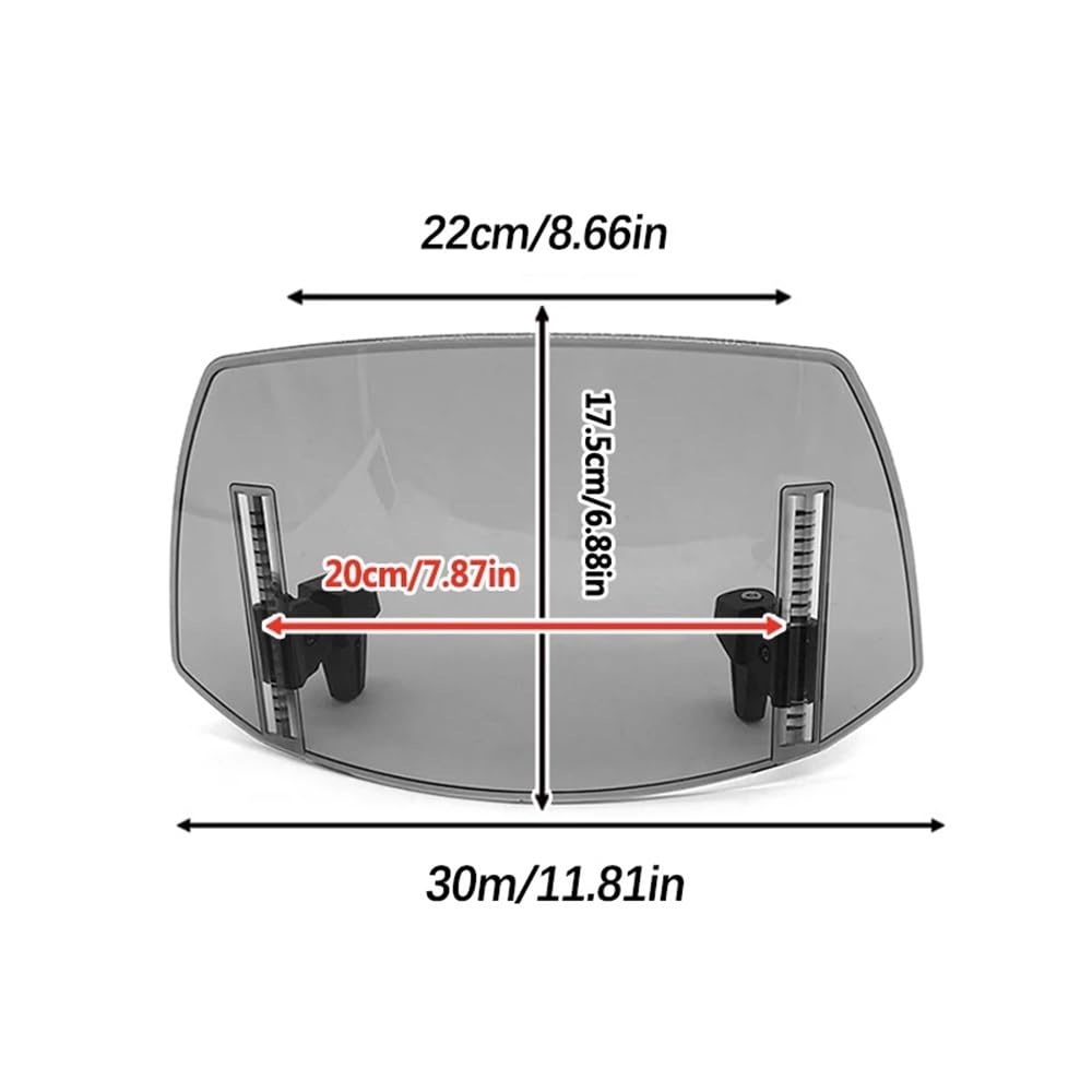 YUIBFWQ Motorrad Windabweiser Für FZ6/FZ6 600 FZ1 FZ1000 FZ8 FZ1 Motorrad Universal Windschutzscheibe Verlängerung Einstellbare Spoiler Deflektor Windschutzscheibe YUIBFWQ Motorrad Windabweiser Für FZ6/FZ6 600 FZ1 FZ1000 FZ8 FZ1 Motorrad Universal Windschutzscheibe Verlängerung Einstellbare Spoiler Deflektor Windschutzscheibe von YUIBFWQ