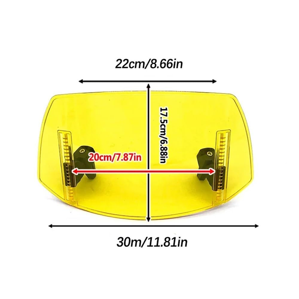 YUIBFWQ Motorrad Windabweiser Für FZ6/FZ6 600 FZ1 FZ1000 FZ8 FZ1 Motorrad Universal Windschutzscheibe Verlängerung Einstellbare Spoiler Deflektor Windschutzscheibe YUIBFWQ Motorrad Windabweiser Für FZ6/FZ6 600 FZ1 FZ1000 FZ8 FZ1 Motorrad Universal Windschutzscheibe Verlängerung Einstellbare Spoiler Deflektor Windschutzscheibe von YUIBFWQ