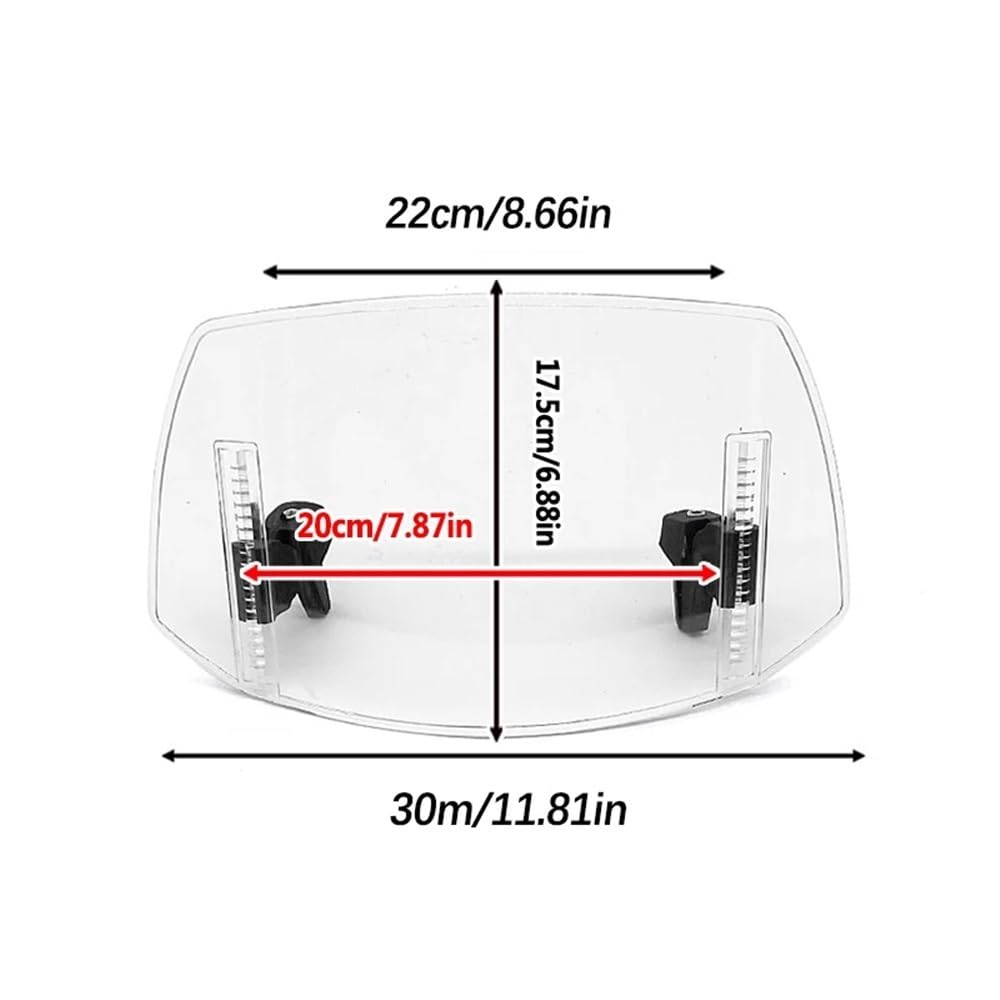 YUIBFWQ Motorrad Windabweiser Für FZ6/FZ6 600 FZ1 FZ1000 FZ8 FZ1 Motorrad Universal Windschutzscheibe Verlängerung Einstellbare Spoiler Deflektor Windschutzscheibe YUIBFWQ Motorrad Windabweiser Für FZ6/FZ6 600 FZ1 FZ1000 FZ8 FZ1 Motorrad Universal Windschutzscheibe Verlängerung Einstellbare Spoiler Deflektor Windschutzscheibe von YUIBFWQ