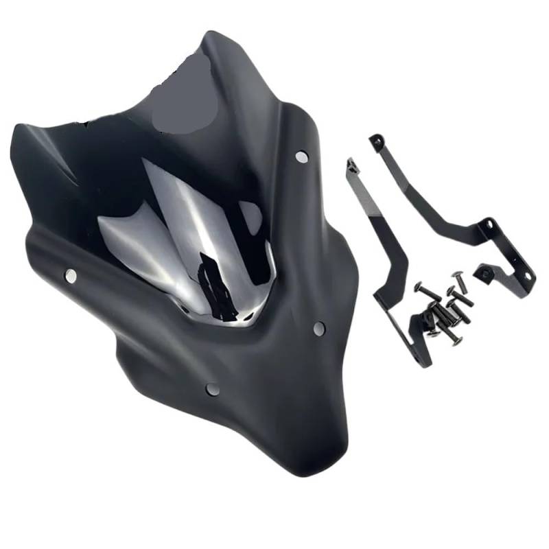 YUIBFWQ Motorrad Windabweiser Für MT07 2021 2022 2023 2024 Motorrad Windschutzscheibe Windschutz Aluminium Kit Deflektor Verkleidung Abdeckung von YUIBFWQ