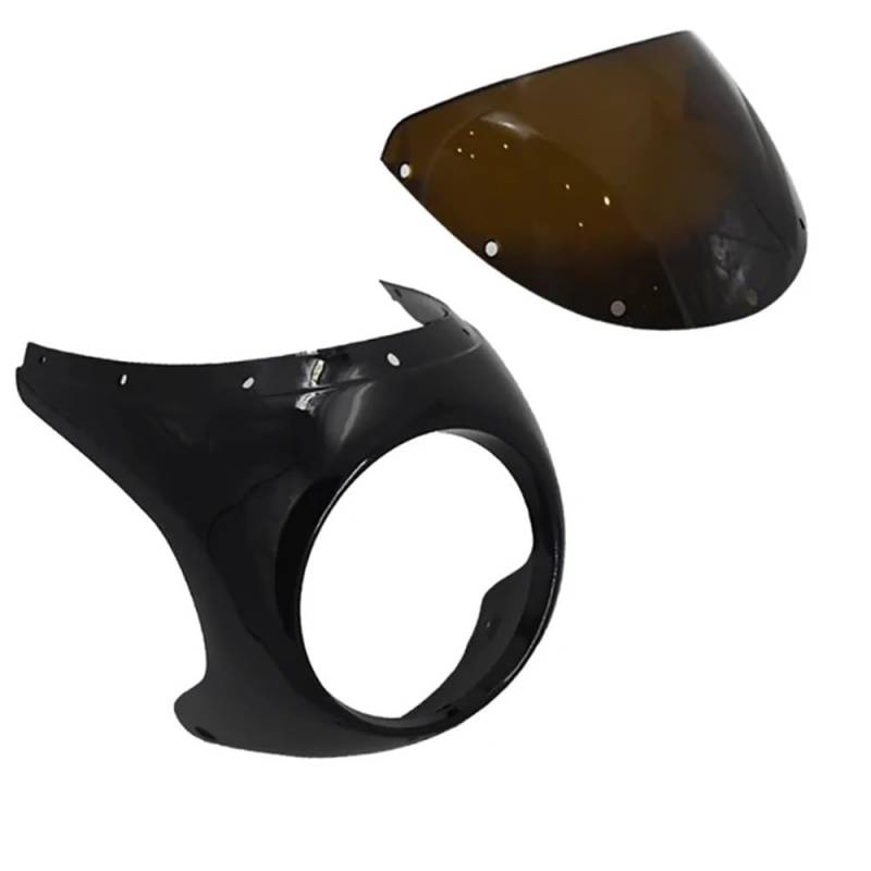 YUIBFWQ Motorrad Windabweiser Kunststoff Windschutzscheibe Windschutzscheibe MotorcycleWind Deflektor Scheinwerfer Verkleidung Für Hengste Centaur Max250 Mutt125 Caferacer von YUIBFWQ