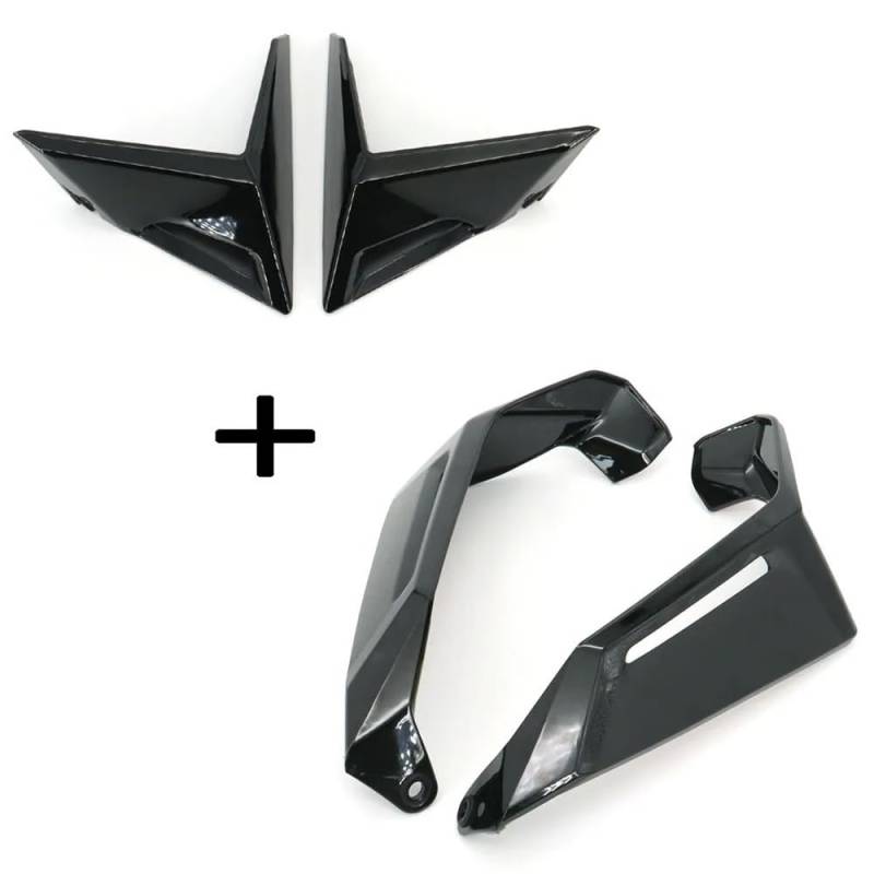 YUIBFWQ Motorrad Windabweiser Motorrad Air Deflektor Kit Schwarz Fit Für Forza 750 2021 2022 Spoiler Hinzufügen-auf Spoiler Seite von YUIBFWQ