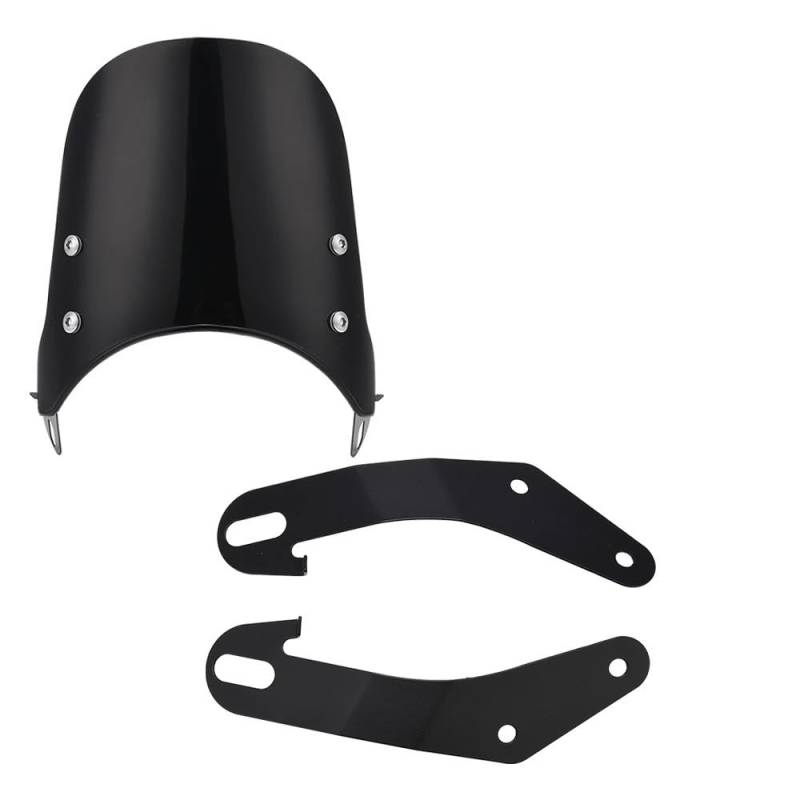 YUIBFWQ Motorrad Windabweiser Motorrad Windschutzscheibe Verlängerung Spoiler Für Universal Motorrad Windschutzscheibe Windabweiser Luftstrom Extender Teile Einstellbar von YUIBFWQ