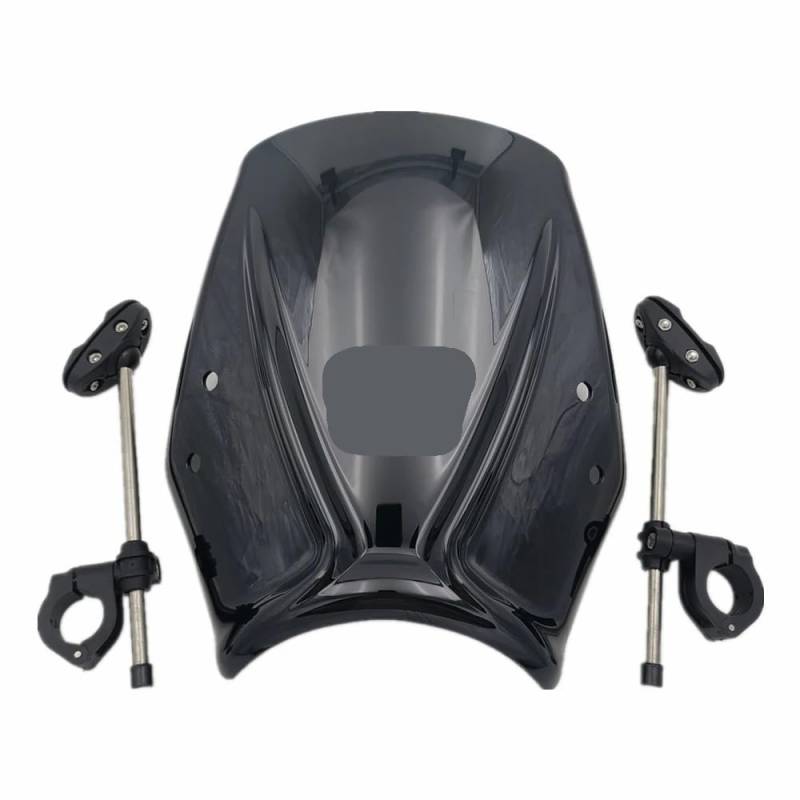YUIBFWQ Motorrad Windabweiser Motorrad Windschutzscheibe Wind Deflectore Spoiler Für CB125R 2018-2024 Modifikation Mit Stützrahmen von YUIBFWQ