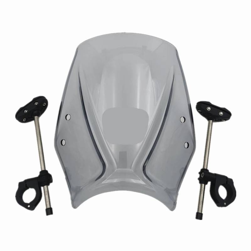 YUIBFWQ Motorrad Windabweiser Motorrad Windschutzscheibe Wind Deflectore Spoiler Für CB125R 2018-2024 Modifikation Mit Stützrahmen von YUIBFWQ