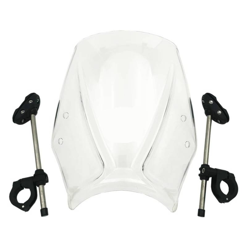 YUIBFWQ Motorrad Windabweiser Motorrad Windschutzscheibe Wind Deflectore Spoiler Für CB125R 2018-2024 Modifikation Mit Stützrahmen von YUIBFWQ