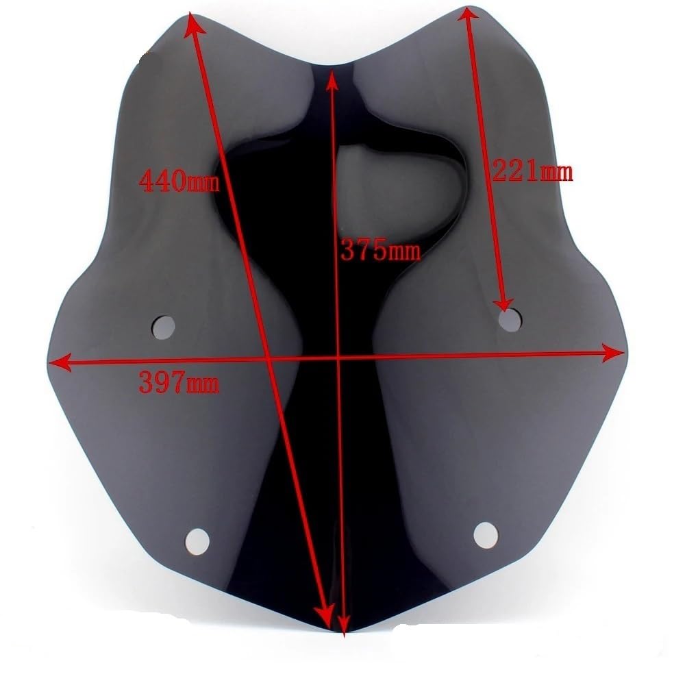 YUIBFWQ Motorrad Windabweiser Motorrad Windschutzscheibe Windschutzscheibe Für Adventure R1200GS LC ADV Windschutz Screen Protector Teile von YUIBFWQ