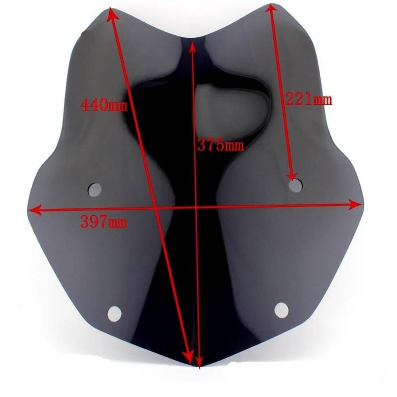 YUIBFWQ Motorrad Windabweiser Motorrad Windschutzscheibe Windschutzscheibe Für Adventure R1200GS LC ADV Windschutz Screen Protector Teile von YUIBFWQ