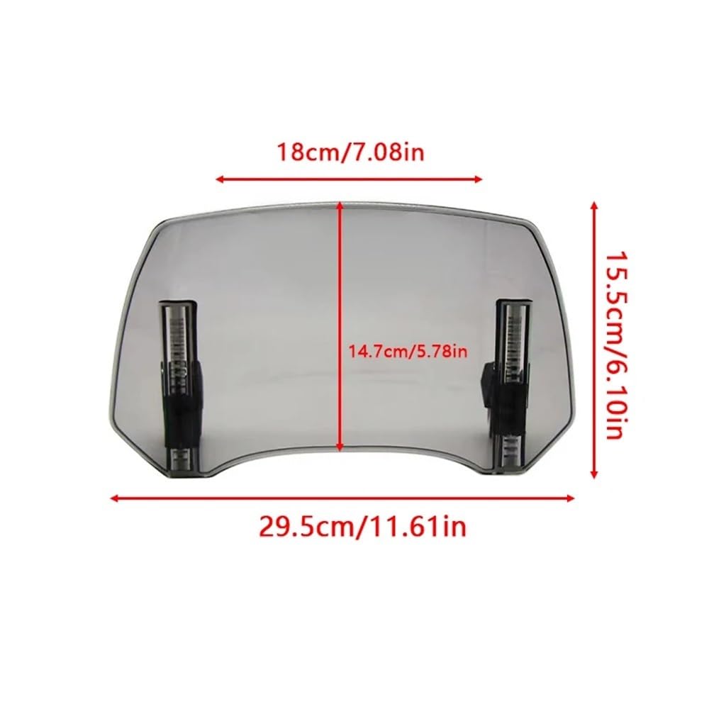 YUIBFWQ Motorrad Windabweiser Motorrad Windschutzscheibenverlängerung Spoiler Windschutzscheibe Luftabweiser Passend für XADV 750 XL 650 600 700 1000 YUIBFWQ Motorrad Windabweiser Motorrad Windschutzscheibenverlängerung Spoiler Windschutzscheibe Luftabweiser Passend für XADV 750 XL 650 600 700 1000 von YUIBFWQ