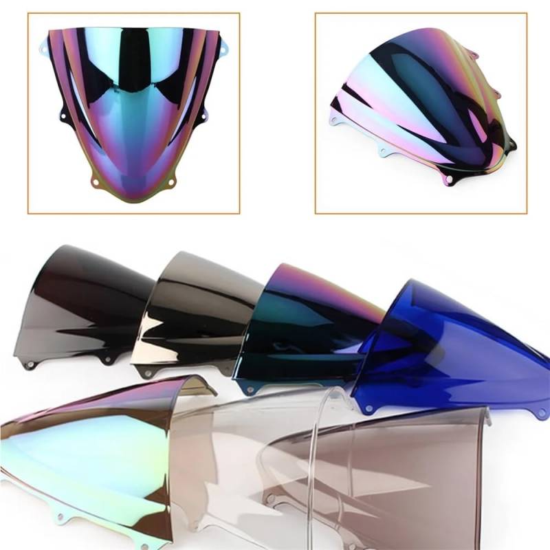 YUIBFWQ Motorrad Windabweiser Windschutzscheibe Für GSXR 600 750 GSXR600 2011-2018 K11 Double Bubble Windschutzscheibe Motorradzubehör Verkleidung Deflektor von YUIBFWQ