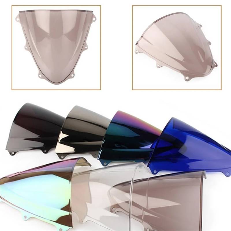 YUIBFWQ Motorrad Windabweiser Windschutzscheibe Für GSXR 600 750 GSXR600 2011-2018 K11 Double Bubble Windschutzscheibe Motorradzubehör Verkleidung Deflektor von YUIBFWQ