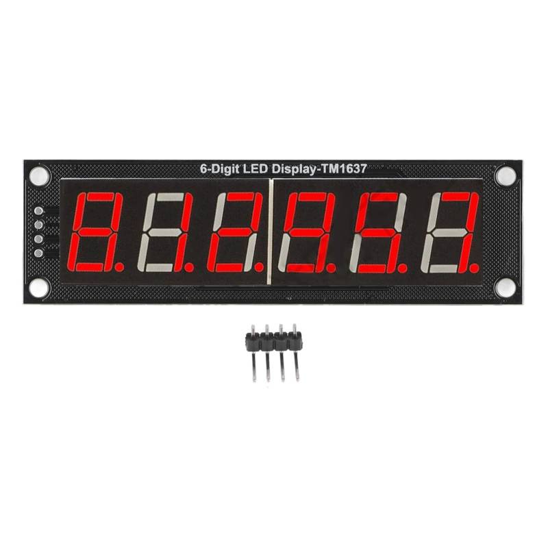 6 Ziffern 7 Segment Red LED digitale Rohranzeigemodul für Gerätesteuerung und Berechnung von YUKOFE