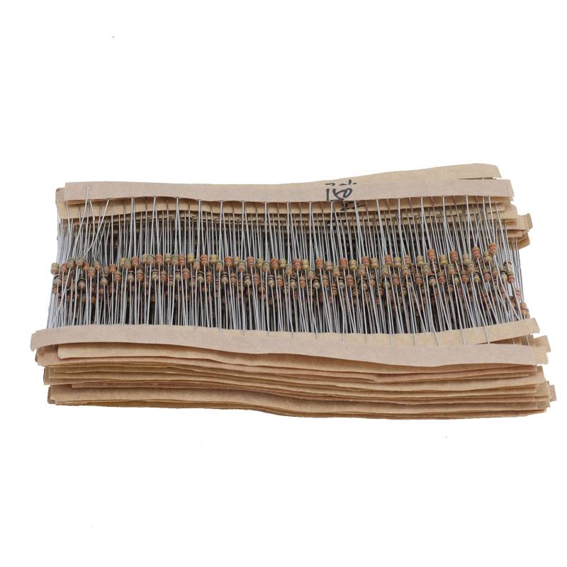 600pcs Kohlenstofffilmwiderstand DIY Matching Kit Langzeit elektronische Enthusiasten 30 -Wert -Graphit -Set von YUKOFE