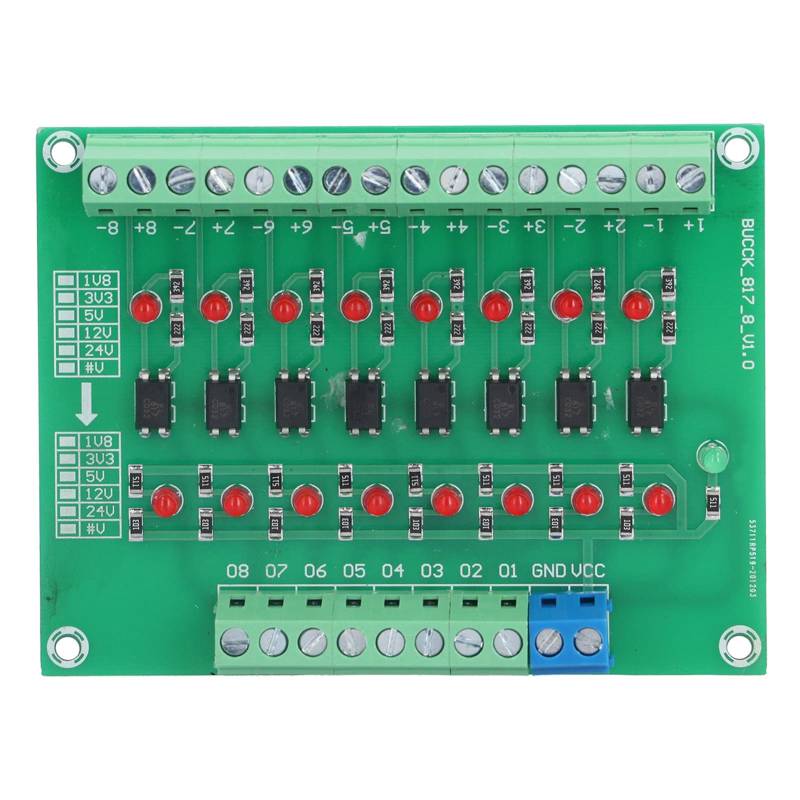 Vertikales Isolation modul 8-Kanal PLC-Signal konverter Optokoppler platine für Signal umwandlung von YUKOFE