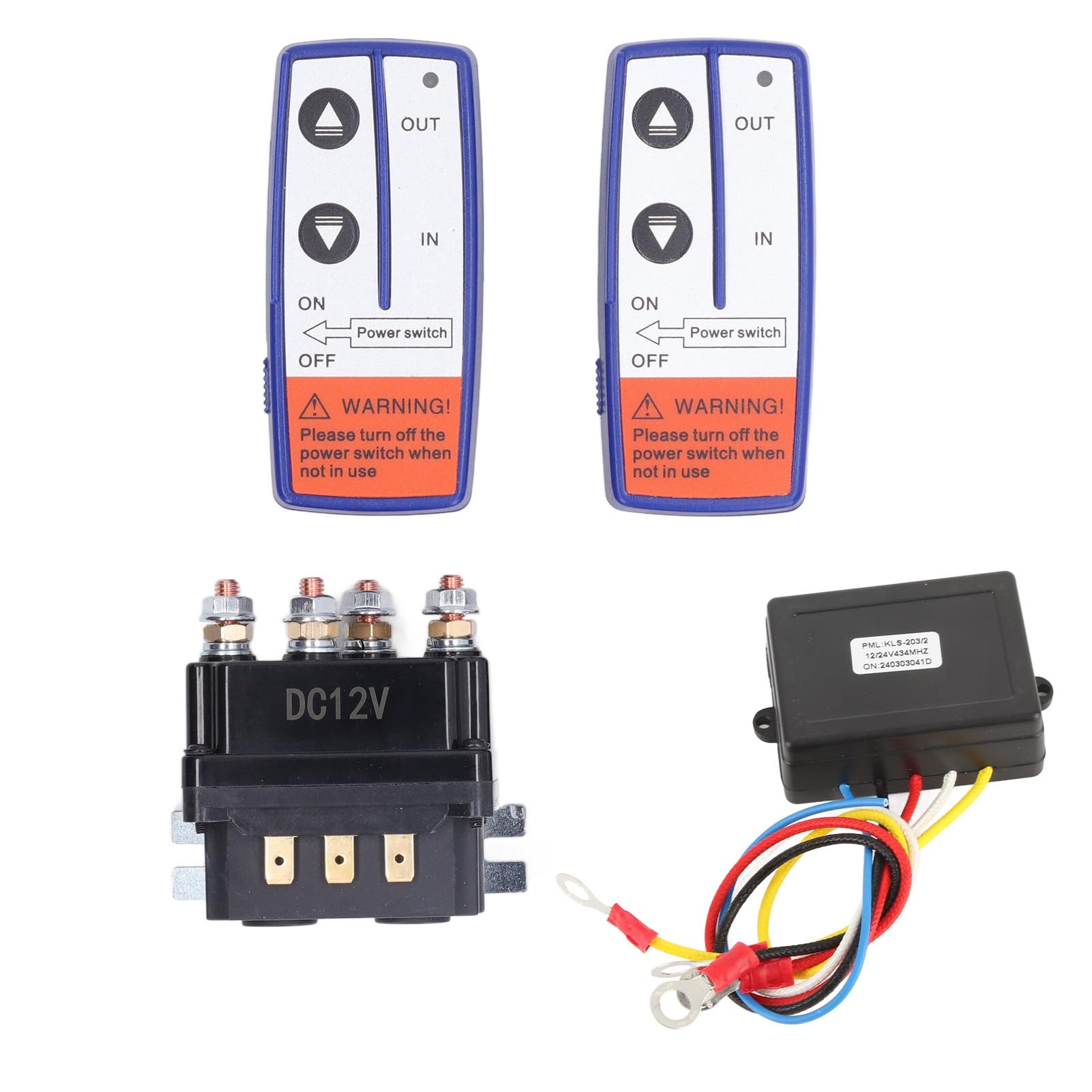 YUKOFE 12V 250A Winch Relais Kit mit Fernbedienung Relais Schütz Schalter für Industrie Fahrzeug YUKOFE 12V 250A Winch Relais Kit mit Fernbedienung Relais Schütz Schalter für Industrie Fahrzeug von YUKOFE