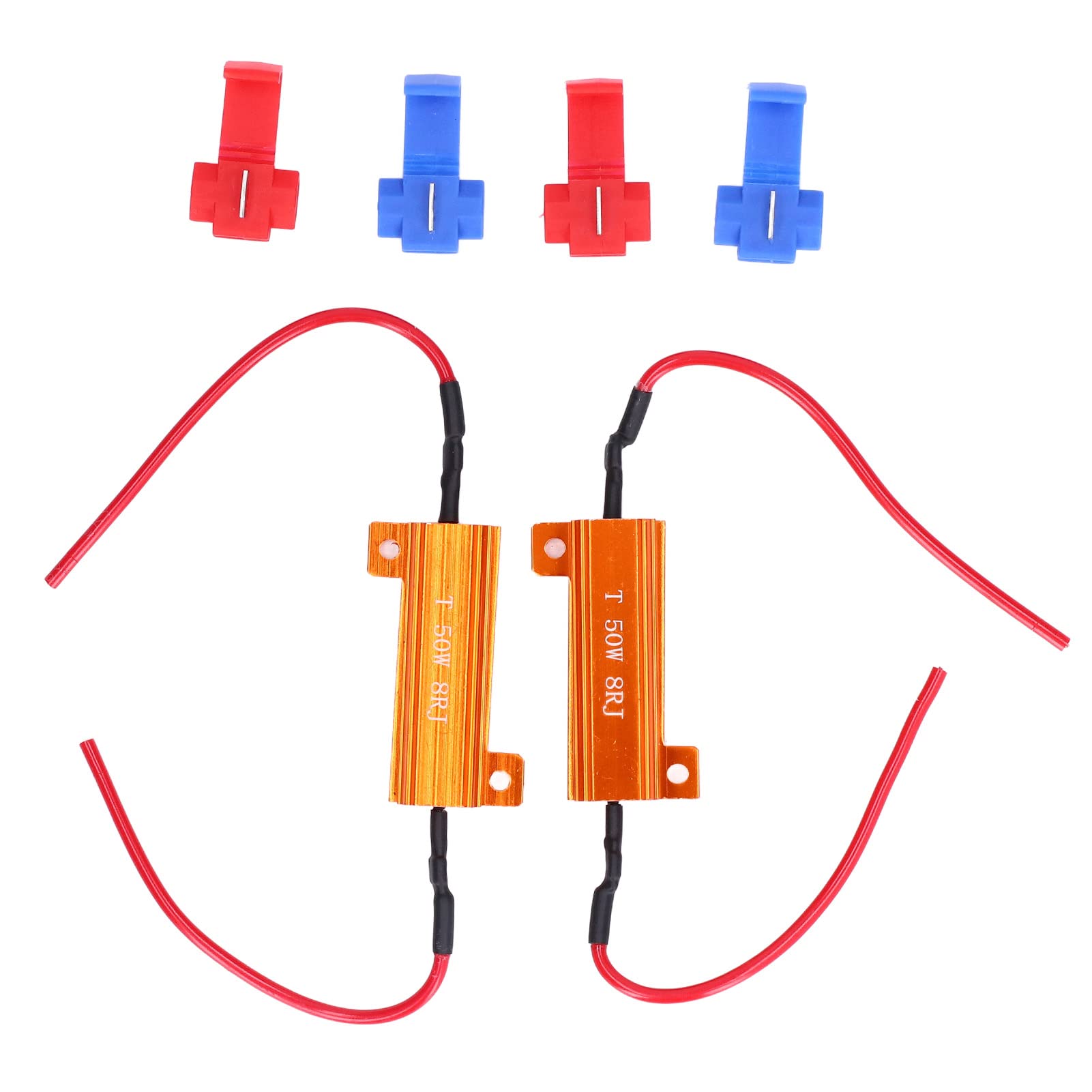 YUKOFE 2 Sets Last Widerstand 50W 8Ohm Fehler Zubehör Ersatz Kit für LED-Licht DRL YUKOFE 2 Sets Last Widerstand 50W 8Ohm Fehler Zubehör Ersatz Kit für LED-Licht DRL von YUKOFE