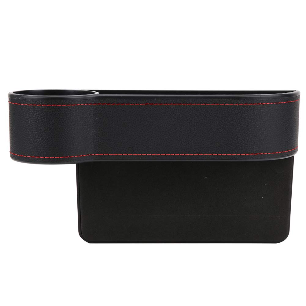 YULEESIYIP Autositze Aufbewahrungsbox Organizer Multifunktionales Automobilzubehör schwarzes PU+ABS -Material (Schwarzer Fahrer) von YULEESIYIP