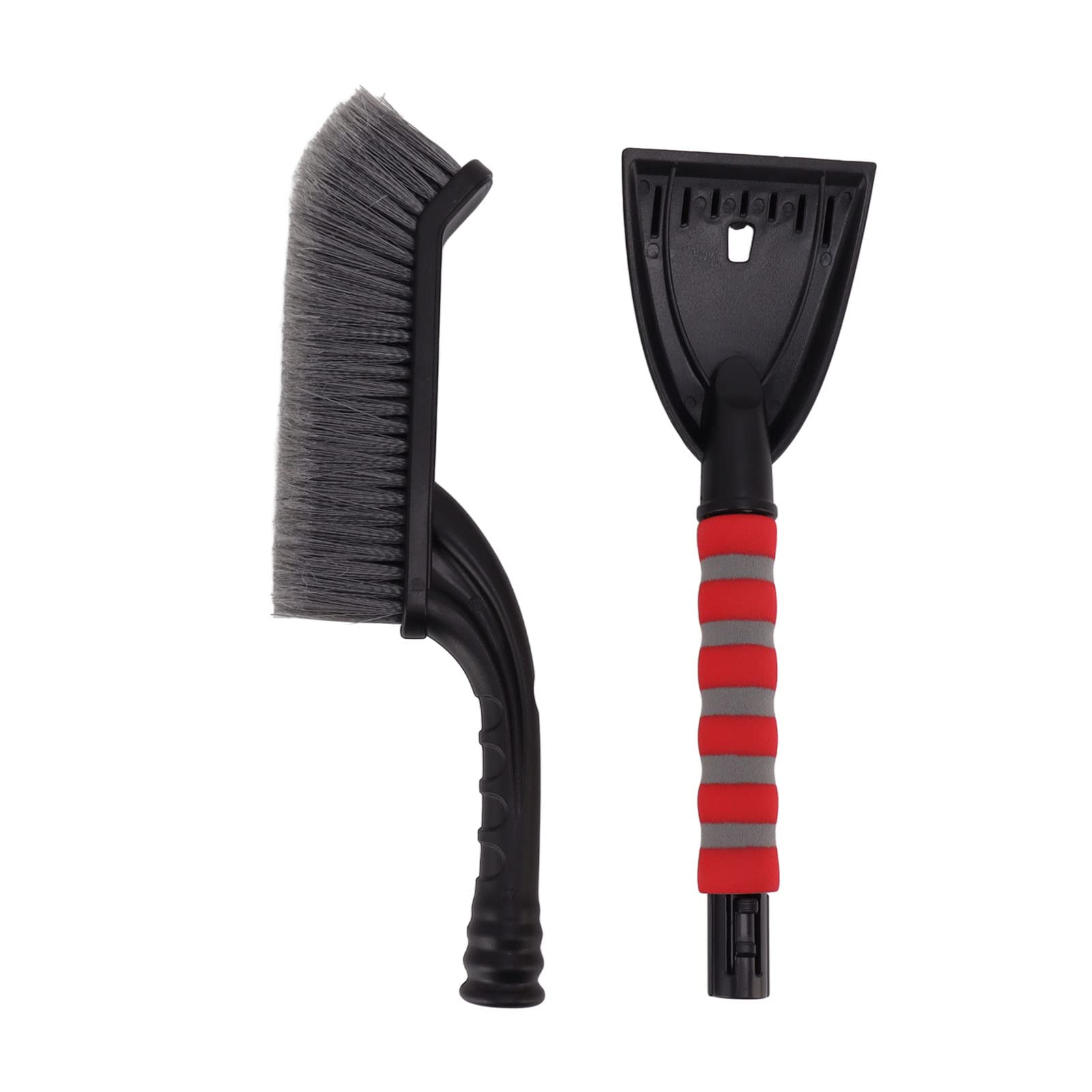 YULEESIYIP Eiskratzer Schneebinsel abtrennbarer Werkzeug Ergonomischer Schaumgriff für Autos Trucks Zubehör (Grey Red) von YULEESIYIP