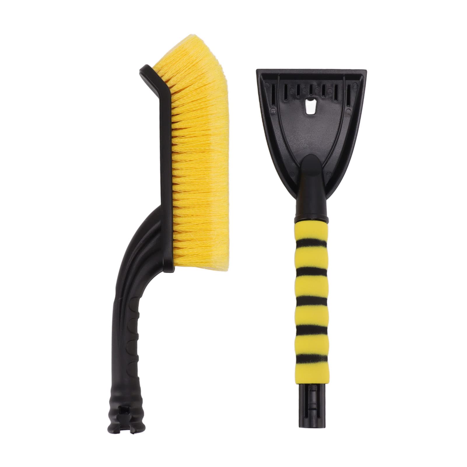 YULEESIYIP Eiskratzer Schneebinsel abtrennbarer Werkzeug Ergonomischer Schaumgriff für Autos Trucks Zubehör (Yellow Black) von YULEESIYIP
