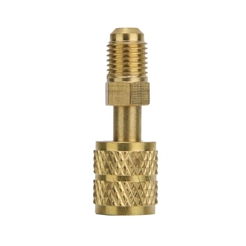YULEESIYIP Neues R410 -Messingadapter 1/4 männlich bis 5/16 weiblicher Ladeschlauch, um zu pumpen YULEESIYIP Neues R410 -Messingadapter 1/4 männlich bis 5/16 weiblicher Ladeschlauch, um zu pumpen von YULEESIYIP