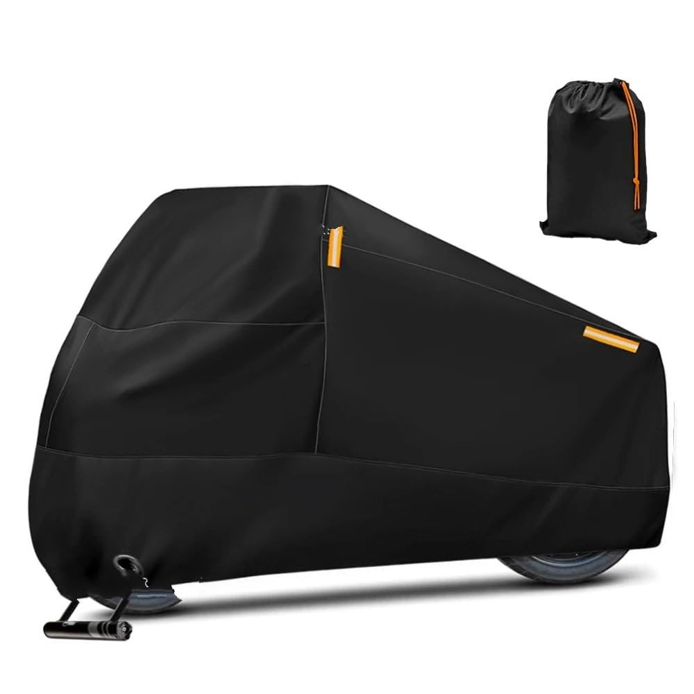 Motorrad Abdeckplane Für K&awasaki Für Ninja 400 650 300 250 250R Für Ninja H2 ZX14R ZX10R Motorrad Abdeckung wasserdichte Outdoor Roller Schutz Regen(Black,L for 180-200cm) von YULEGUDI