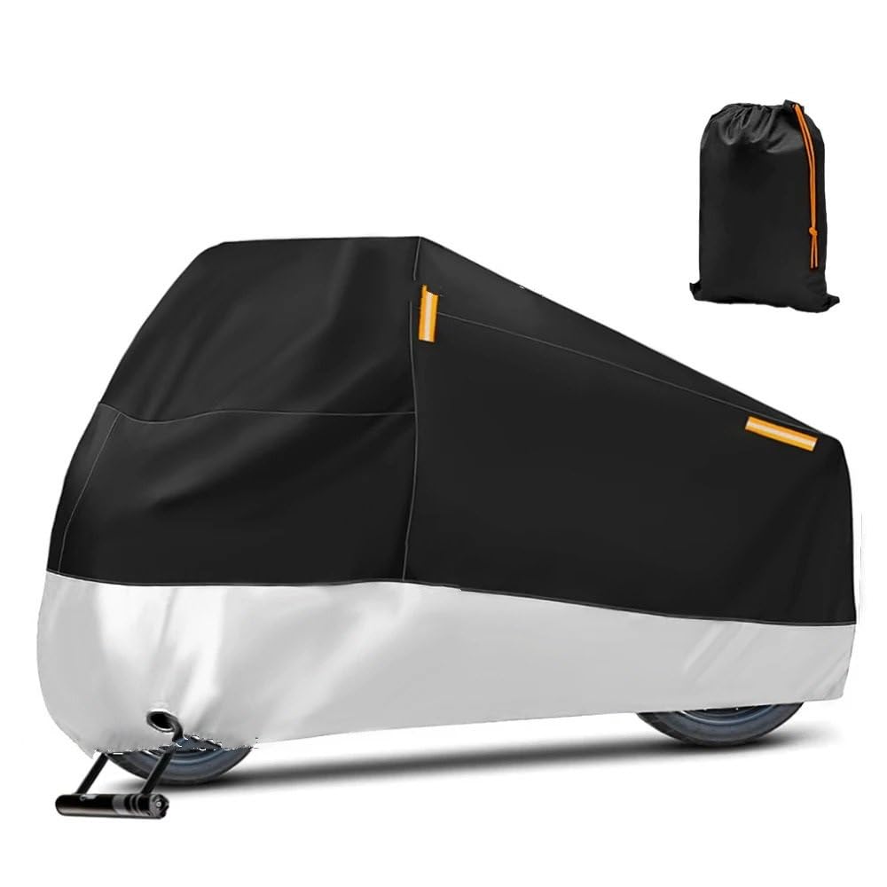Motorrad Abdeckplane Für K&awasaki Für Ninja 400 650 300 250 250R Für Ninja H2 ZX14R ZX10R Motorrad Abdeckung wasserdichte Outdoor Roller Schutz Regen(Silver,L for 180-200cm) von YULEGUDI